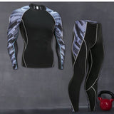 Men's Sportswear Compression Suits Training Clothing Set Training Jogging Sports Running Workout Gym Tights Dry Fit Plus Size