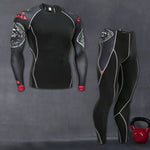 Men's Sportswear Compression Suits Training Clothing Set Training Jogging Sports Running Workout Gym Tights Dry Fit Plus Size