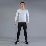 2019 Men's Running Sets Quick Dry 3pcs / sets Compression Sport Suits Basketball Tights Clothing Gym Fitness Jogging Sports