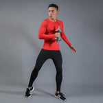 2019 Men's Running Sets Quick Dry 3pcs / sets Compression Sport Suits Basketball Tights Clothing Gym Fitness Jogging Sports