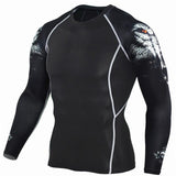 men's Long sleeves t-shirts Crossfit 2018 Fitness bodybuilding men t-shirts MMA Rashgard Fitness Clothing Sports Tops & Tees