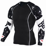 men's Long sleeves t-shirts Crossfit 2018 Fitness bodybuilding men t-shirts MMA Rashgard Fitness Clothing Sports Tops & Tees