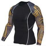 men's Long sleeves t-shirts Crossfit 2018 Fitness bodybuilding men t-shirts MMA Rashgard Fitness Clothing Sports Tops & Tees