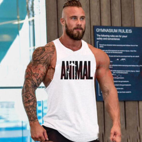 CANIS 2017 Mens Summer Vest Slimming  Bodybuilding Muscle  Men Classic Sleeveless Clothing For Male Breathable Men's Tops