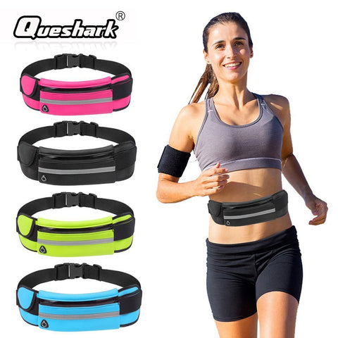Running Waist Bag Sport Fanny Packs For Music With Headset Hole-Fits Smartphones Sports Bags Fitness Belt Chest Pouch Water Bags