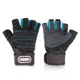 Men Fitness Training Half Finger Gloves Non-Slip Breathable Extended Wrist Support Bodybuilding Weightlifting Gloves