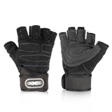 Men Fitness Training Half Finger Gloves Non-Slip Breathable Extended Wrist Support Bodybuilding Weightlifting Gloves