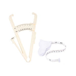 Skinfold Body Fat Caliper Body Fat Tester Skinfold Measurement Tape with Measurement Chart Outdoor Fitness Equipment