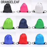 Portable Oxford Sports Bag 210D Nylon Drawstring Bags Belt Riding Backpack Gym Drawstring Shoes Bag Clothes Backpacks WholeSale