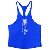 Brand Gyms Clothing Singlet Y Back Tank Top Men Fitness Stringer Vest Canotta Bodybuilding Sleeveless shirt Muscle Tanktop