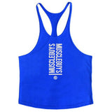 Brand Gyms Clothing Singlet Y Back Tank Top Men Fitness Stringer Vest Canotta Bodybuilding Sleeveless shirt Muscle Tanktop