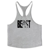 Brand Fitness Clothing Bodybuilding Stringer Tank Top Men Cotton Curved hem Y Back Sleeveless shirt Workout Vest gyms Singlets