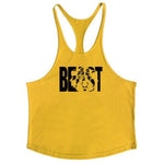 Brand Fitness Clothing Bodybuilding Stringer Tank Top Men Cotton Curved hem Y Back Sleeveless shirt Workout Vest gyms Singlets