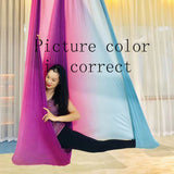 Elastic 5 meters 2017 Aerial Yoga Hammock Swing Latest Multifunction Anti-gravity Yoga belts for yoga training Yoga for sporting