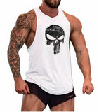 KOSMO MASA Skull Mens Tank Tops Shirt Bodybuilding Fitness Singlet Workout Tank Top Cotton Sleeveless Muscle Vest for Men MC0334