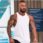 KOSMO MASA Skull Mens Tank Tops Shirt Bodybuilding Fitness Singlet Workout Tank Top Cotton Sleeveless Muscle Vest for Men MC0334