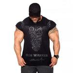 Cross printing Tank Top Men Undershirt Sleeveless Vest Summer Regatas asculino Oversized Muscle Bodybuilding Vest Streetwear