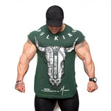 Cross printing Tank Top Men Undershirt Sleeveless Vest Summer Regatas asculino Oversized Muscle Bodybuilding Vest Streetwear