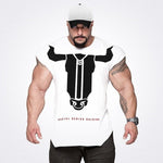 Cross printing Tank Top Men Undershirt Sleeveless Vest Summer Regatas asculino Oversized Muscle Bodybuilding Vest Streetwear