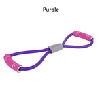 New Yoga Gym Fitness Resistance 8 Word Chest Expander Rubber Tubing Pull Rope Workout Muscle Elastic Bands for Sports Exercise