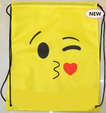 Funny emoticon Waterproof Swimming Storage Backpack Travel Shoulders Bag Storage Shoes Bag Water Sports Travel Portable Bag