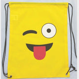 Funny emoticon Waterproof Swimming Storage Backpack Travel Shoulders Bag Storage Shoes Bag Water Sports Travel Portable Bag