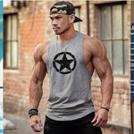 KOSMO MASA Skull Mens Tank Tops Shirt Bodybuilding Fitness Singlet Workout Tank Top Cotton Sleeveless Muscle Vest for Men MC0334