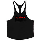 Brand Fitness Clothing Bodybuilding Stringer Tank Top Men Cotton Curved hem Y Back Sleeveless shirt Workout Vest gyms Singlets