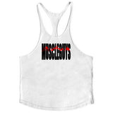 Brand Fitness Clothing Bodybuilding Stringer Tank Top Men Cotton Curved hem Y Back Sleeveless shirt Workout Vest gyms Singlets