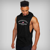 Muscleguys gyms vest Mens Cotton Hoodie Sweatshirts fitness clothes bodybuilding tank top men Sleeveless Tees Shirt tanktops