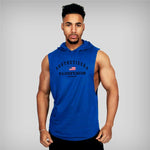 Muscleguys gyms vest Mens Cotton Hoodie Sweatshirts fitness clothes bodybuilding tank top men Sleeveless Tees Shirt tanktops