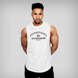 Muscleguys gyms vest Mens Cotton Hoodie Sweatshirts fitness clothes bodybuilding tank top men Sleeveless Tees Shirt tanktops