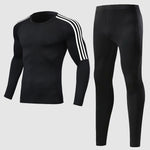 Men's Sports Compression Racing Set T-Shirt + Pants - Skin Tights Fitness Long Sleeve Training Suits Fitness Clothing Yoga Wear